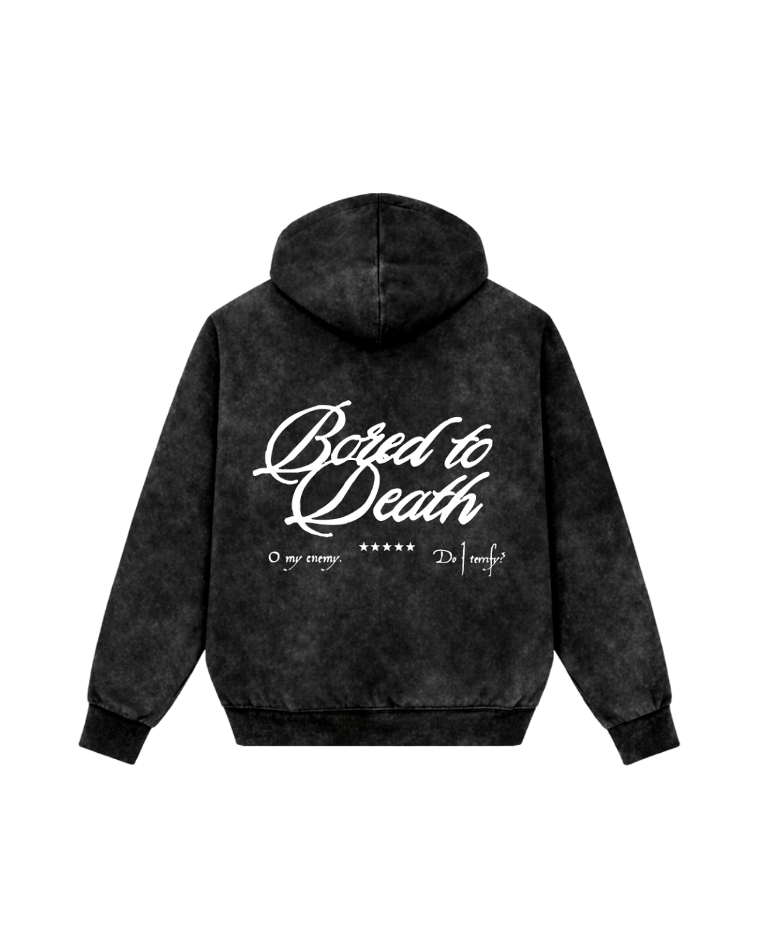 THE BORED TO DEATH ACID WASH HOODIE