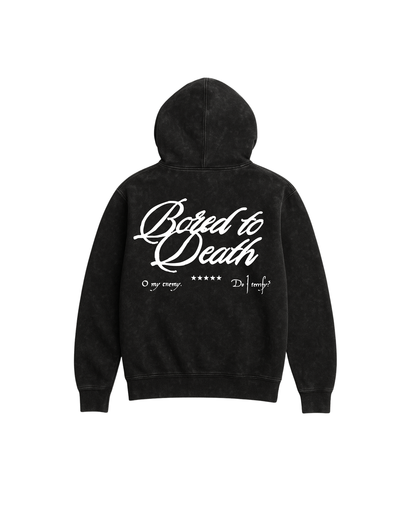THE BORED TO DEATH ACID WASH HOODIE