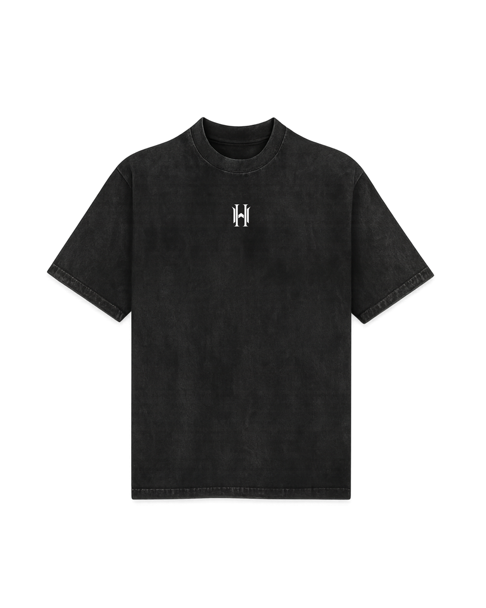 BLACK WASHED OVERSIZED TEE