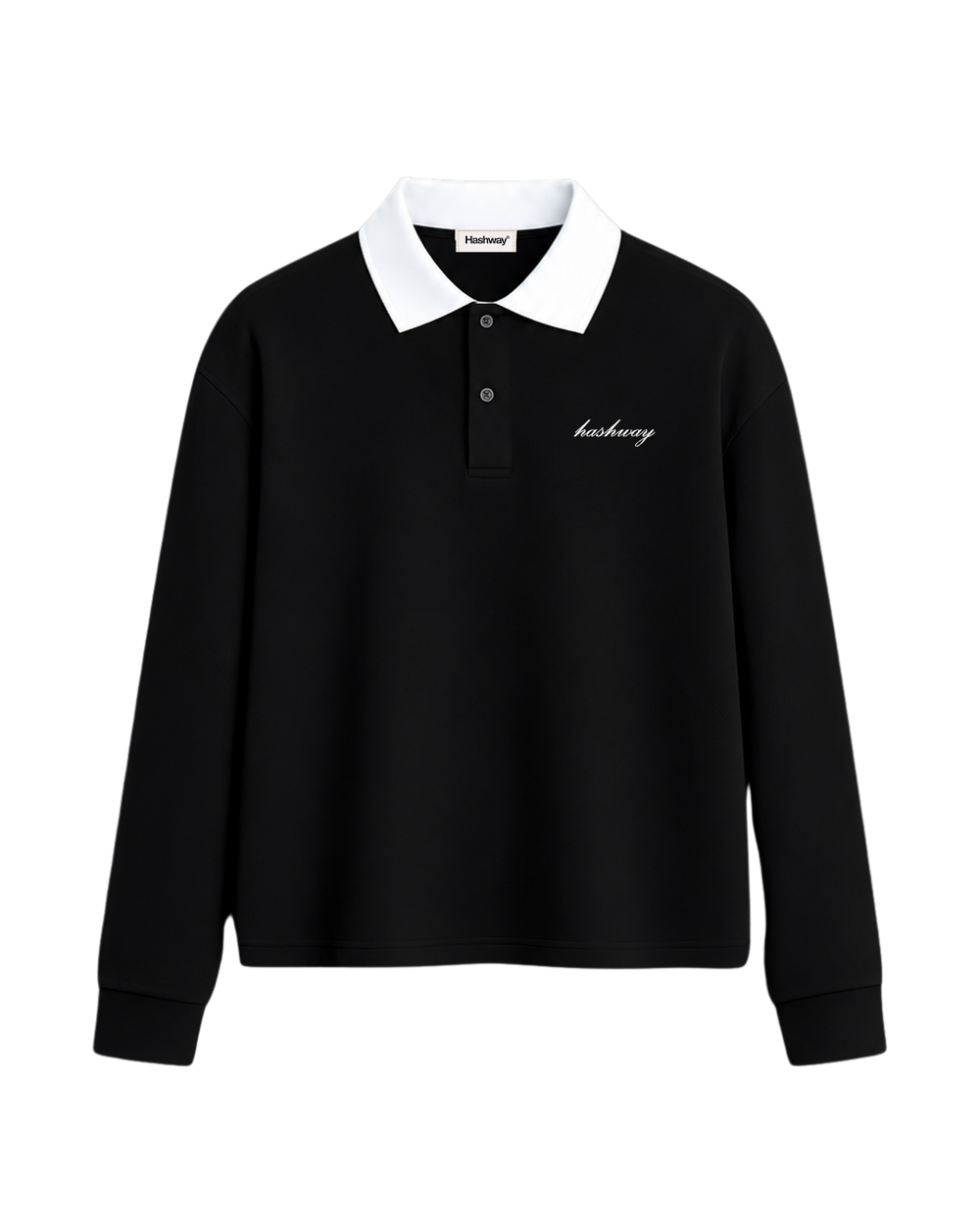 HASHWAY SUMMER CLASSIC POLO T-SHIRT - BLACK