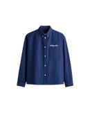 HASHWAY ARCHIVES EMBROIDERED STRIPED SHIRT - NAVY