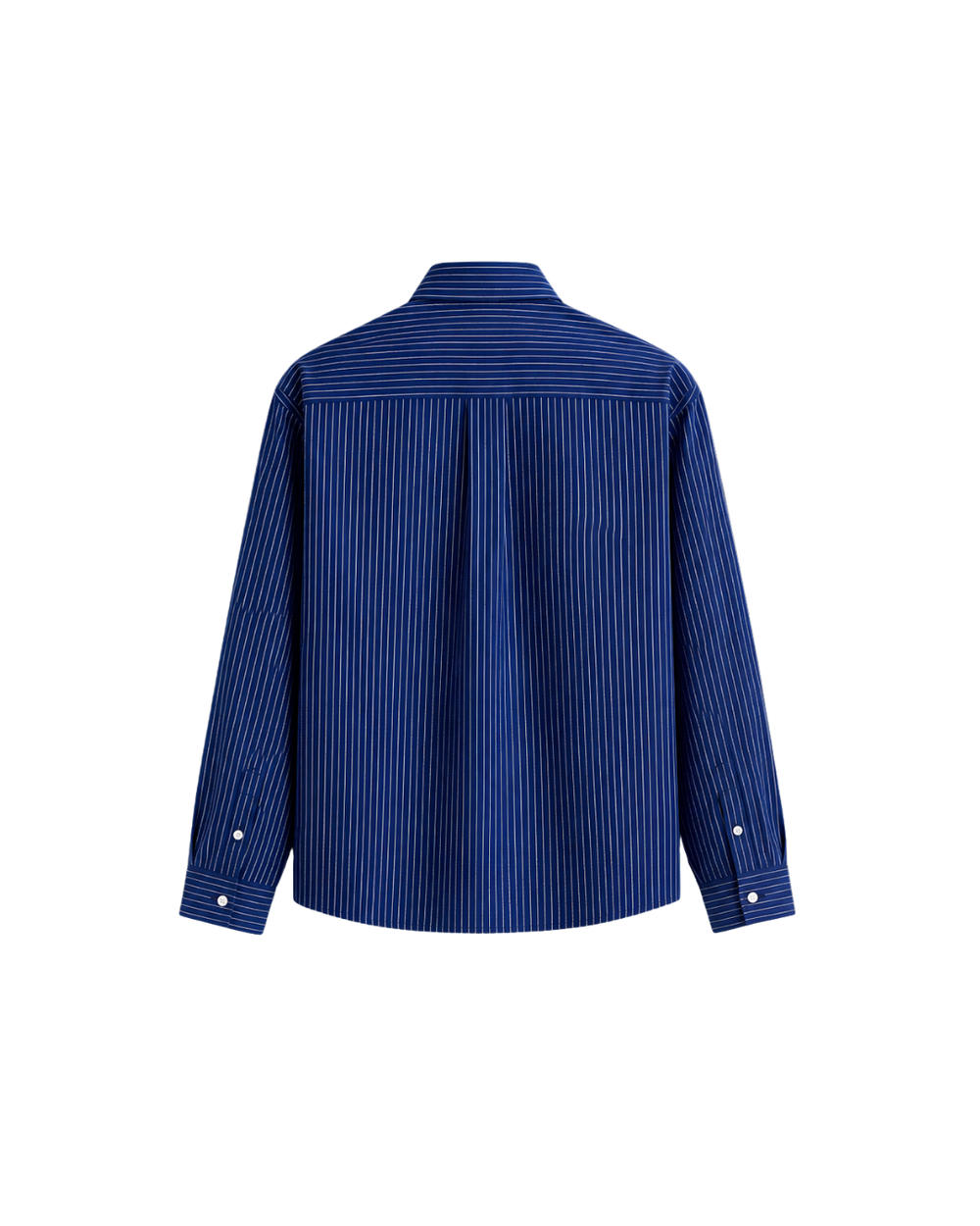 HASHWAY ARCHIVES EMBROIDERED STRIPED SHIRT - NAVY