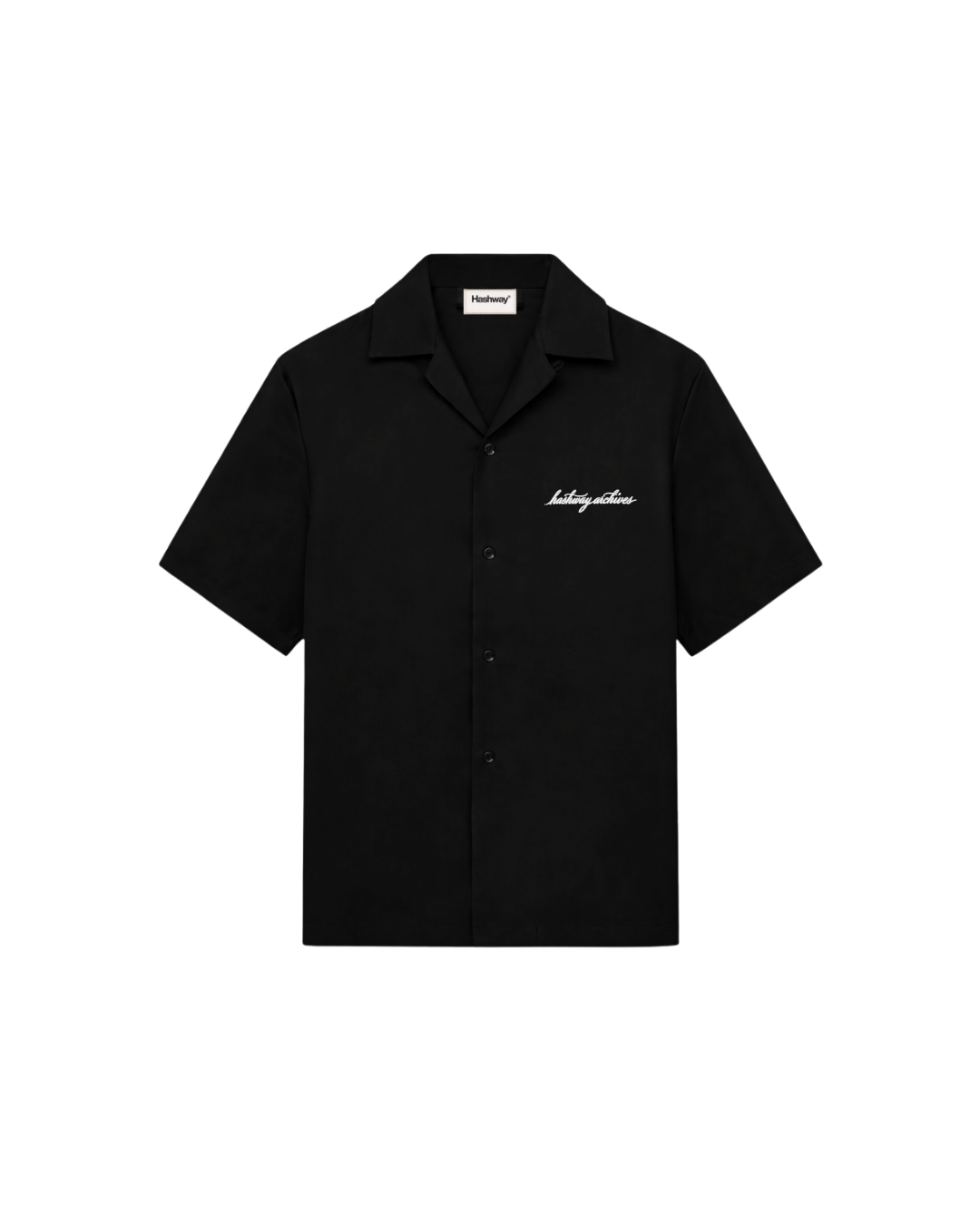 HASHWAY ARCHIVES BOWLING SHIRT - BLACK