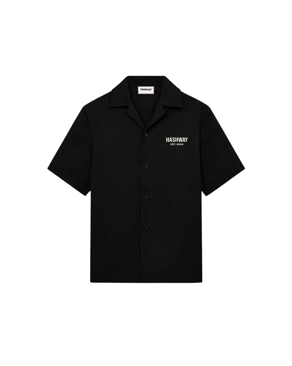 HASHWAY SIGNATURE BOWLING SHIRT - BLACK