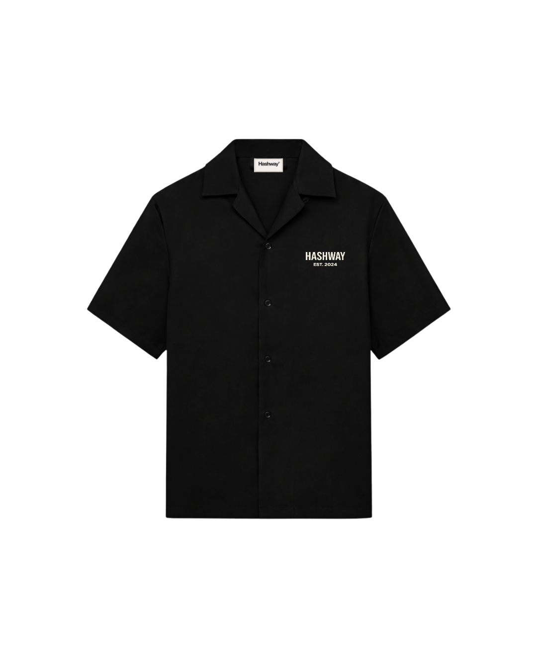 HASHWAY SIGNATURE BOWLING SHIRT - BLACK