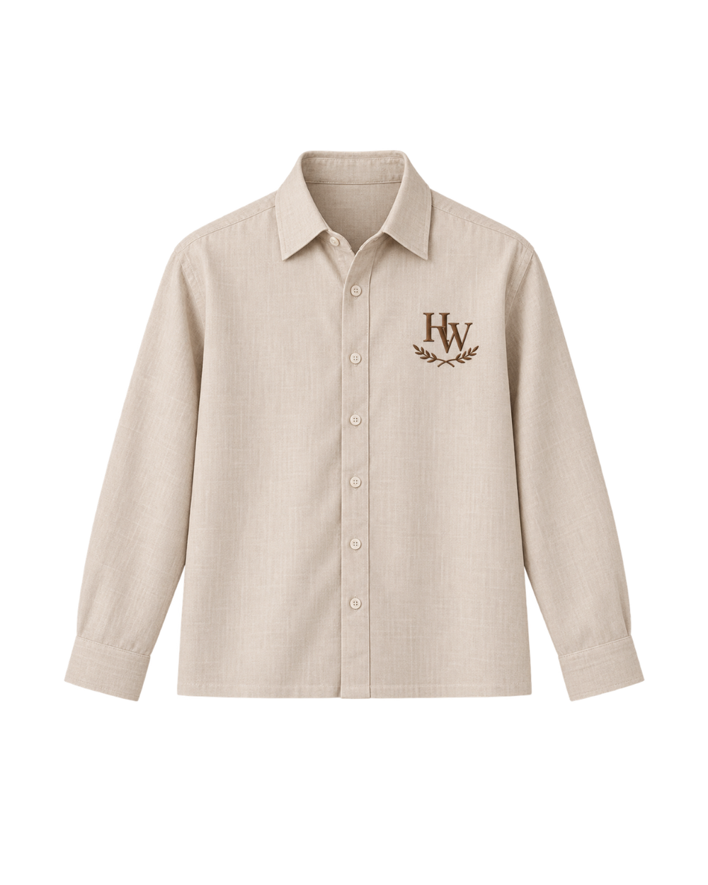 HASHWAY EMBROIDERED LINEN SHIRT