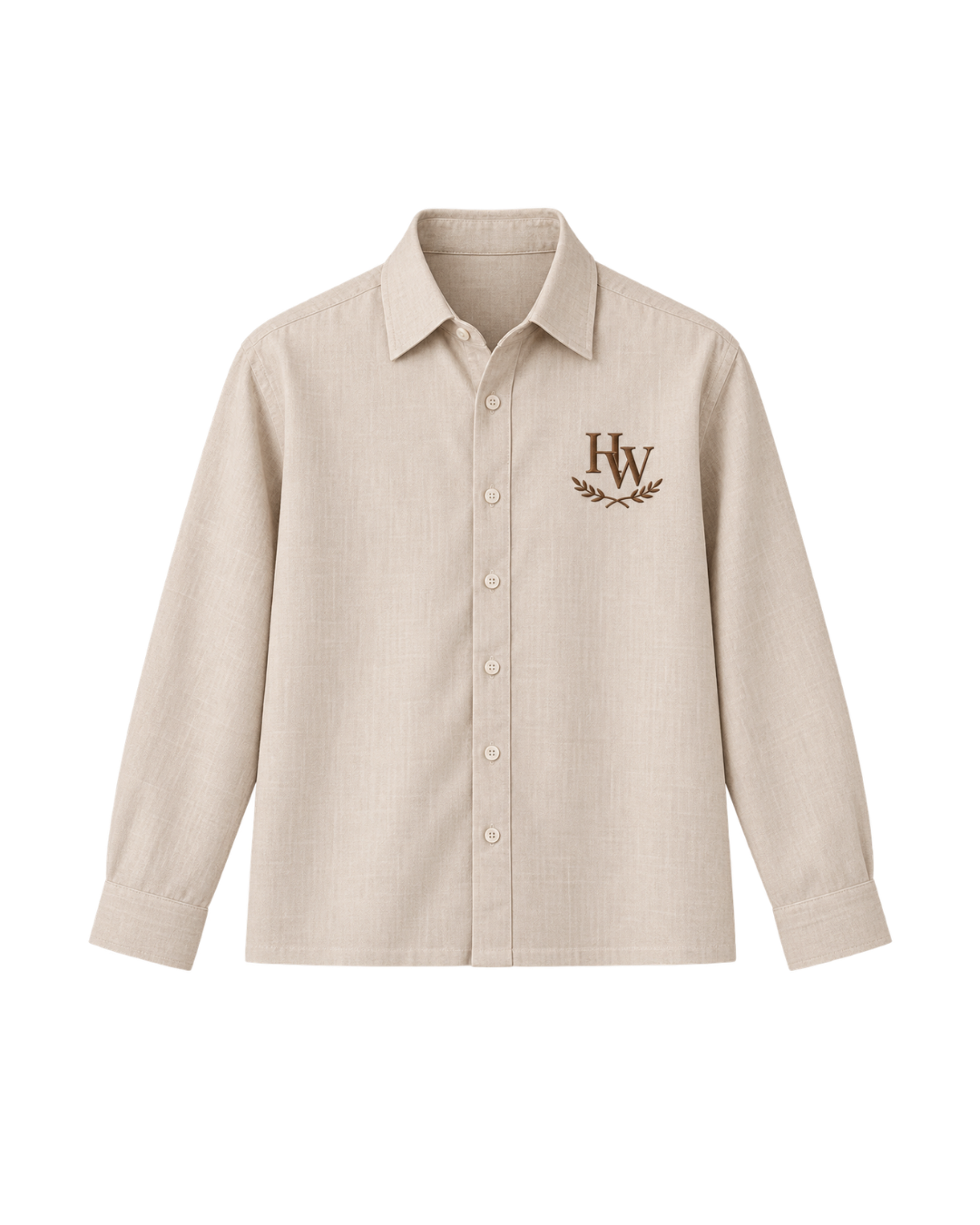 HASHWAY EMBROIDERED LINEN SHIRT
