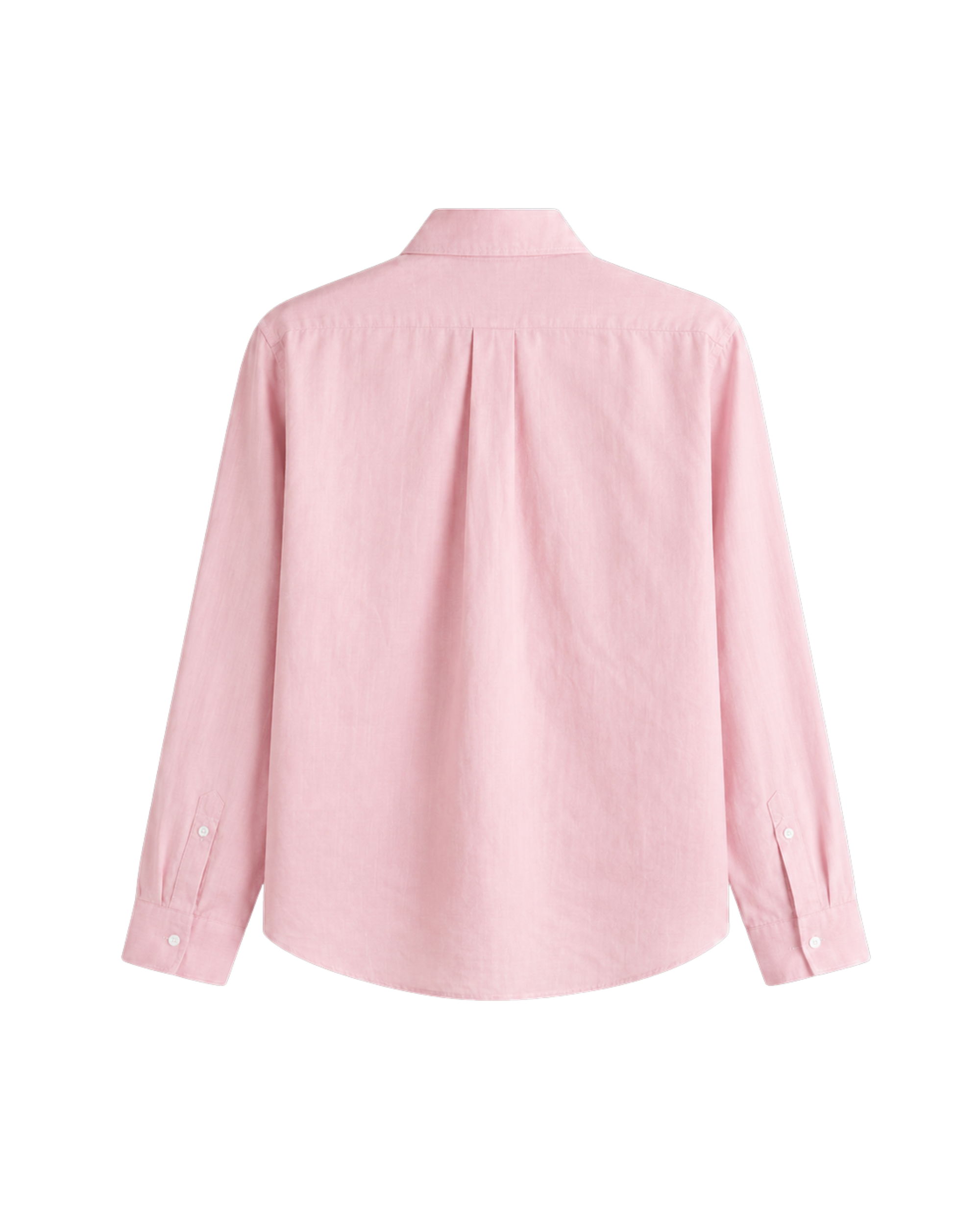 HASHWAY LINEN EMBROIDERED SHIRT - PINK