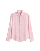HASHWAY ARCHIVES LINEN EMBROIDERED SHIRT - PINK