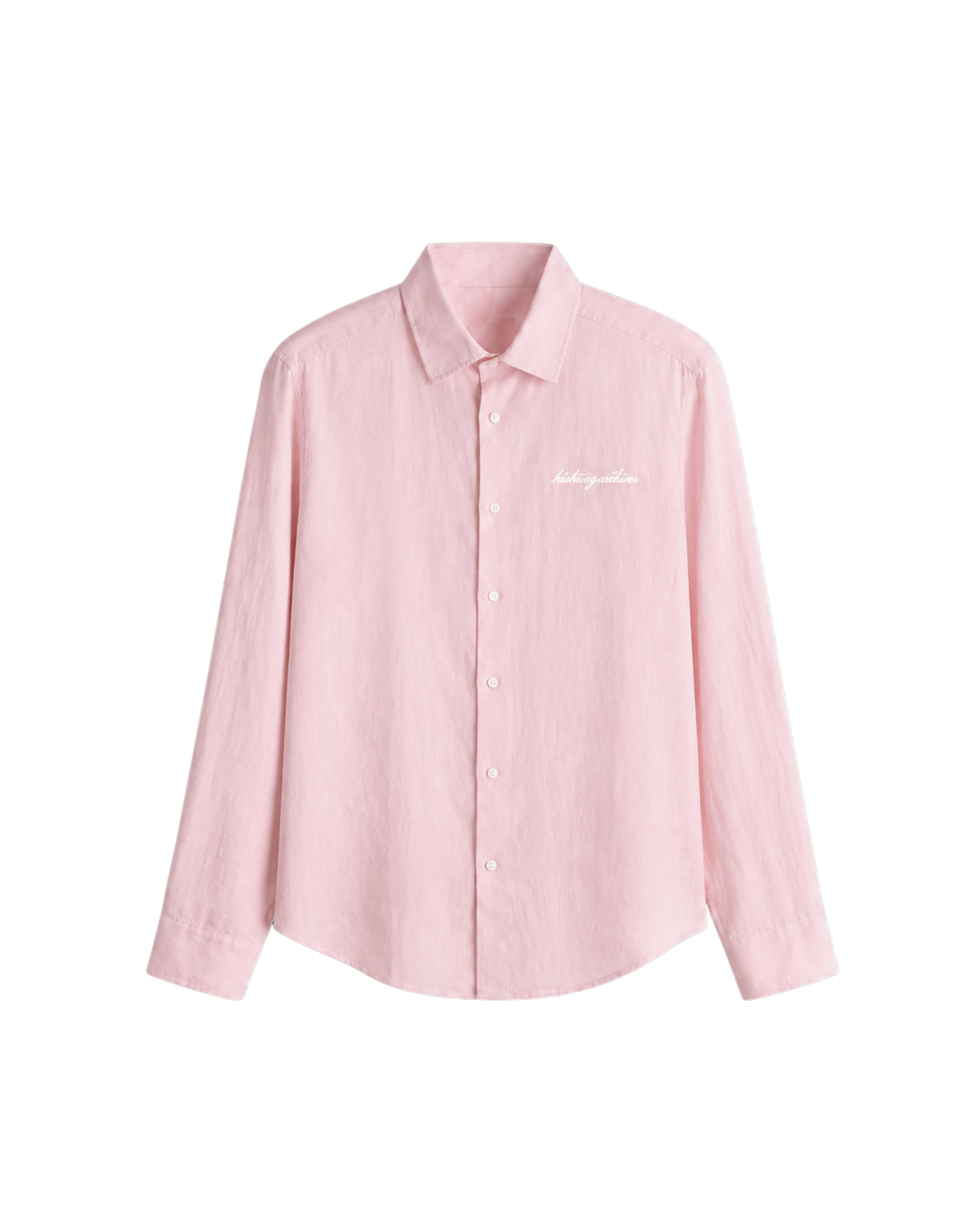 HASHWAY LINEN EMBROIDERED SHIRT - PINK