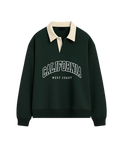 CALIFORNIA POLO SWEATSHIRT - GREEN