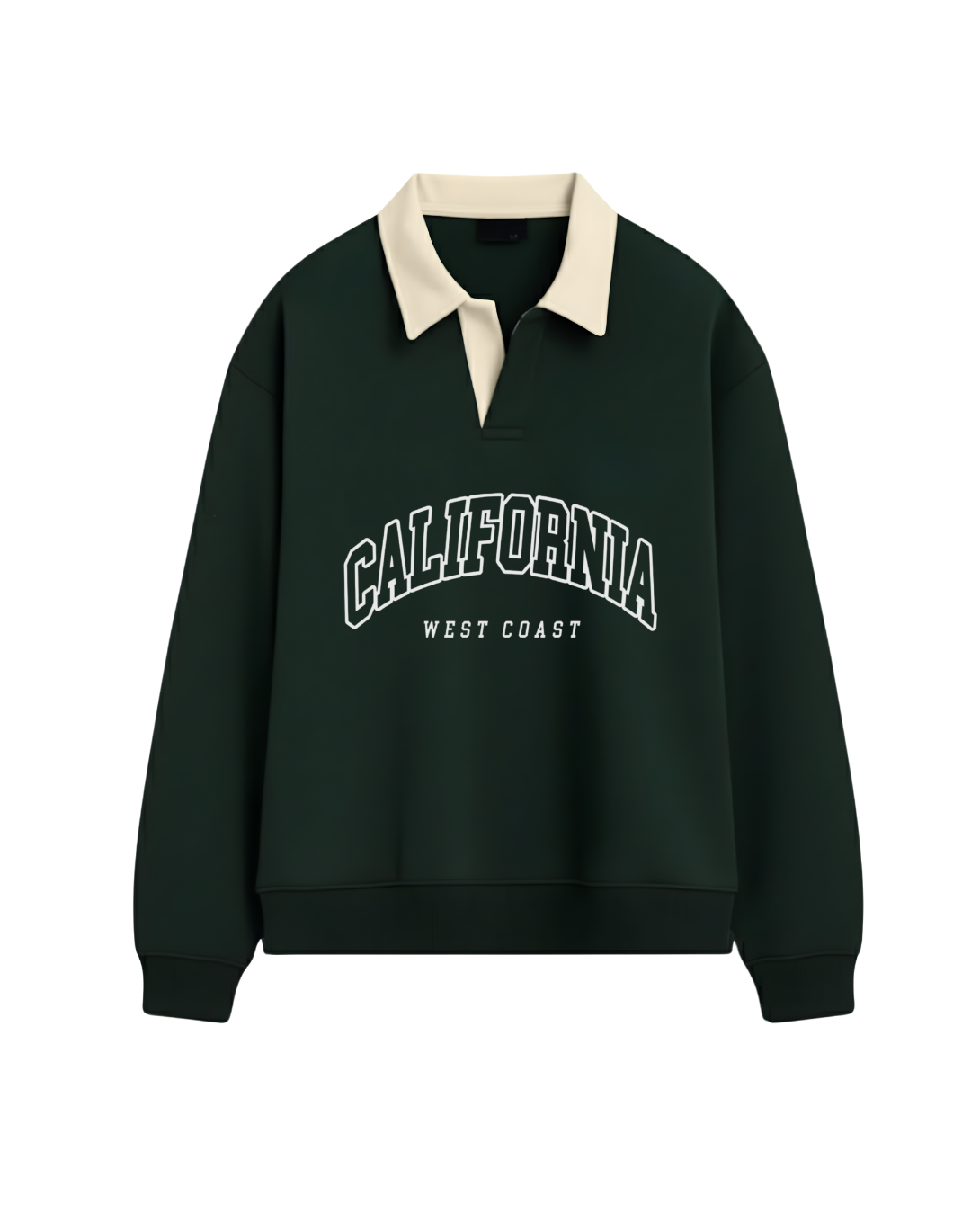 CALIFORNIA POLO SWEATSHIRT - GREEN