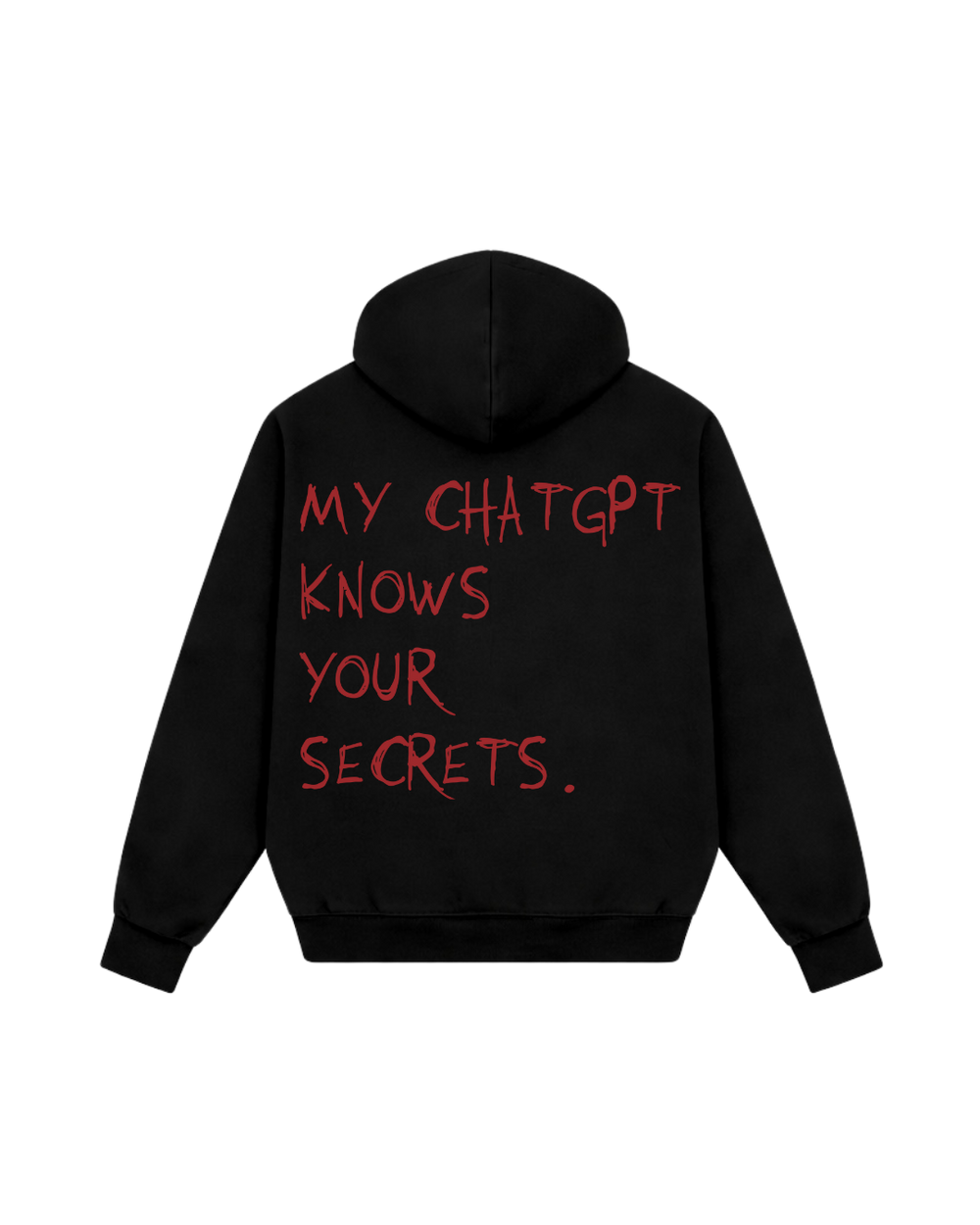KNOWS YOUR SECRETS HOODIE BLACK
