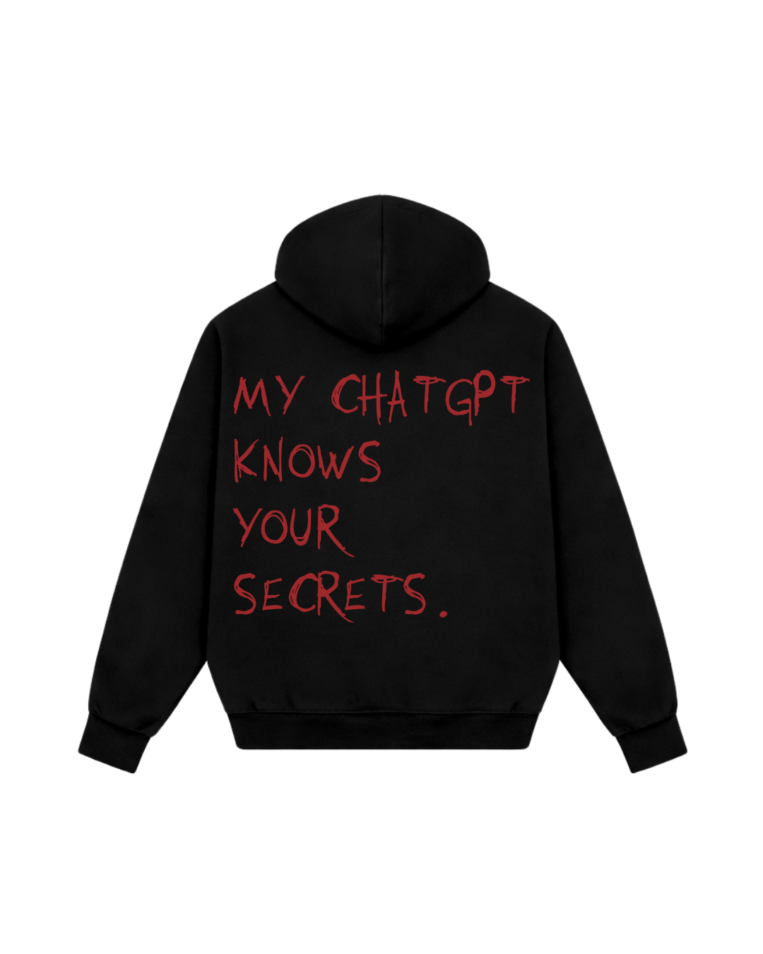 KNOWS YOUR SECRETS HOODIE BLACK