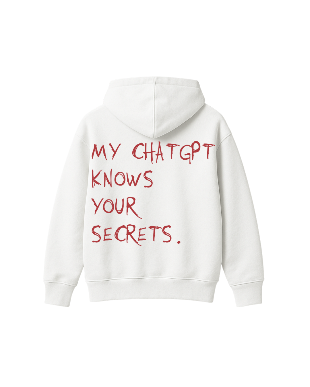 KNOWS YOUR SECRETS HOODIE WHITE