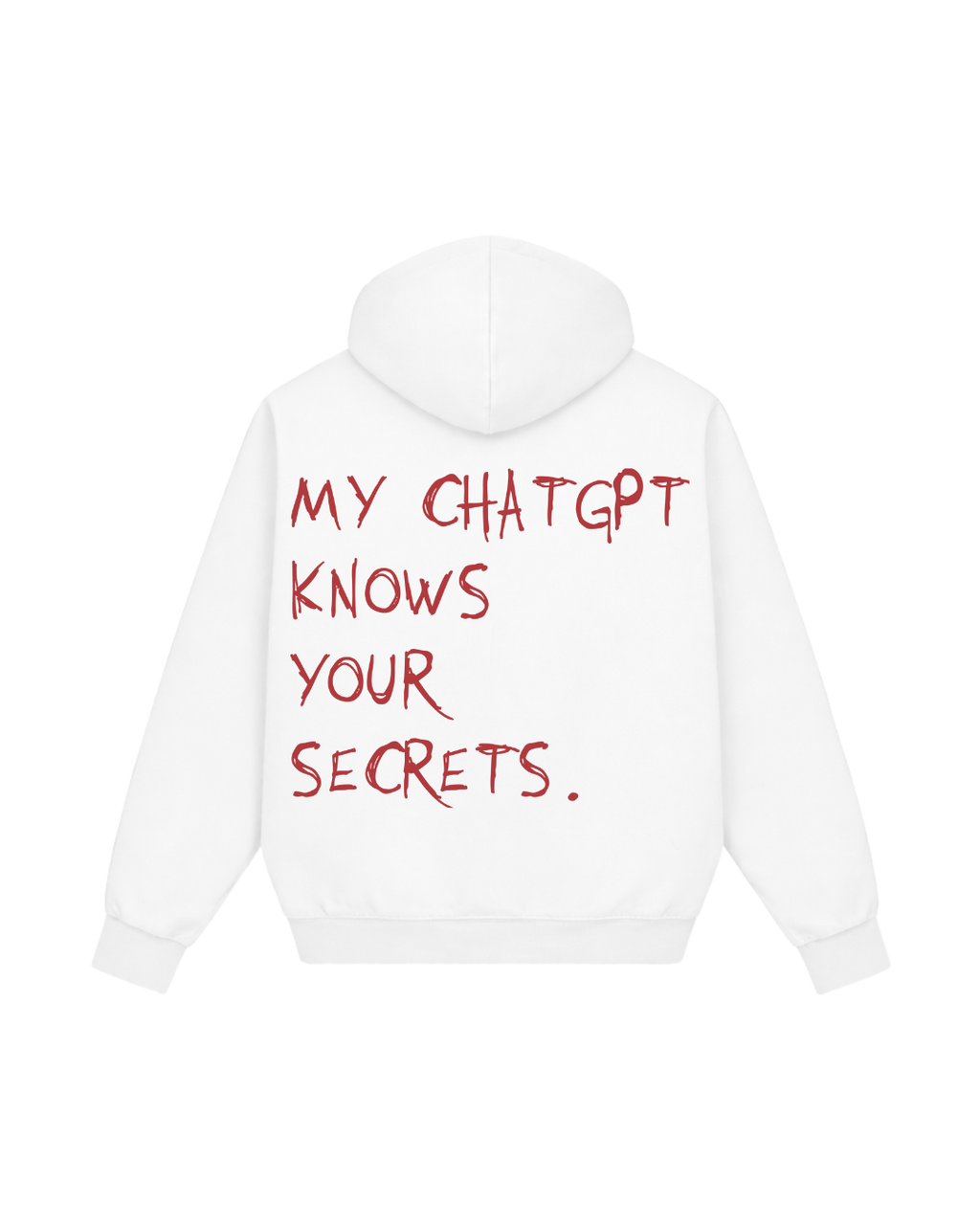 KNOWS YOUR SECRETS HOODIE WHITE