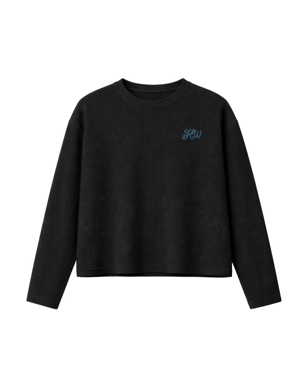 HASHWAY CLASSIC WAFFLE T-SHIRT BLACK