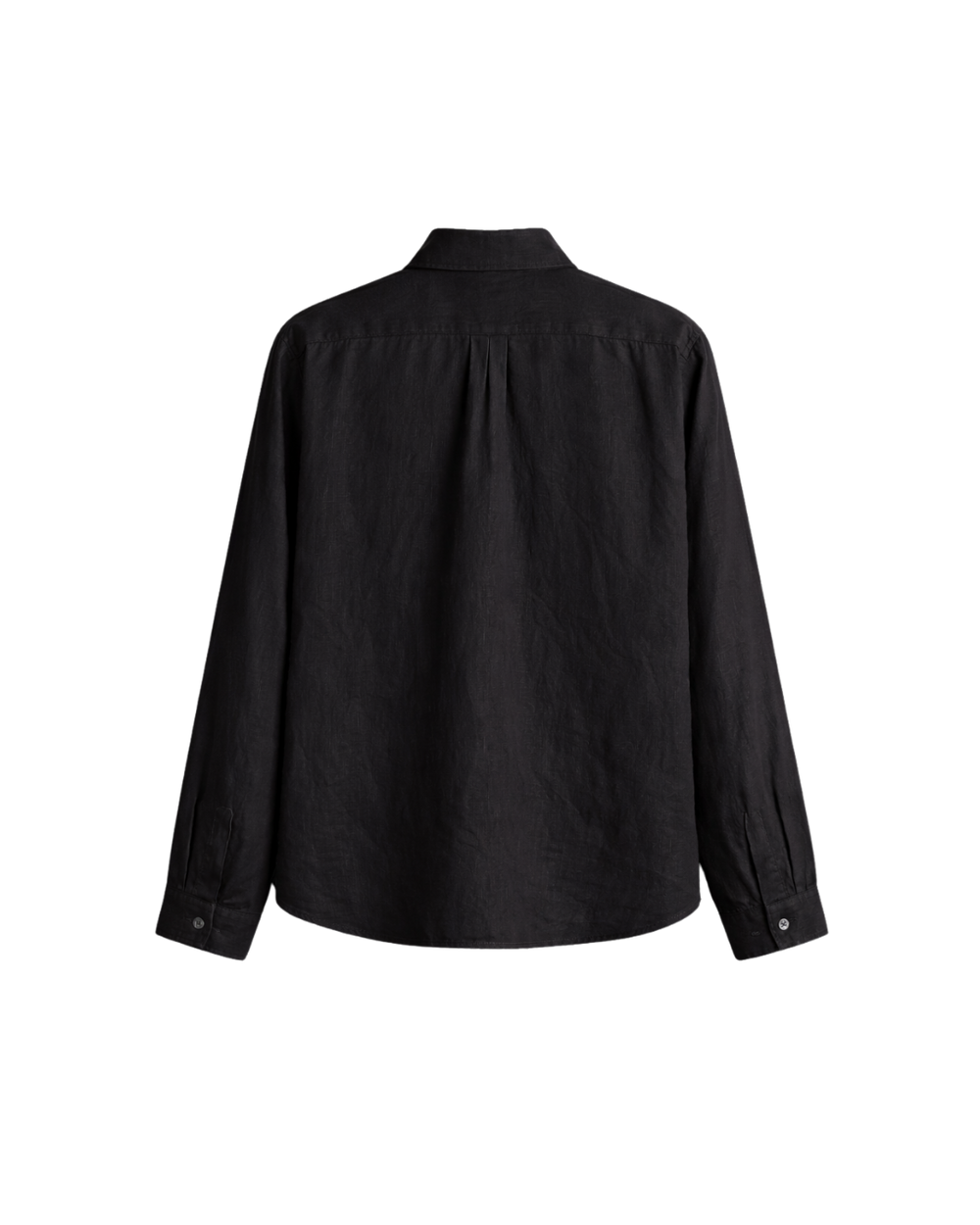 HASHWAY ARCHIVES LINEN EMBROIDERED SHIRT - BLACK
