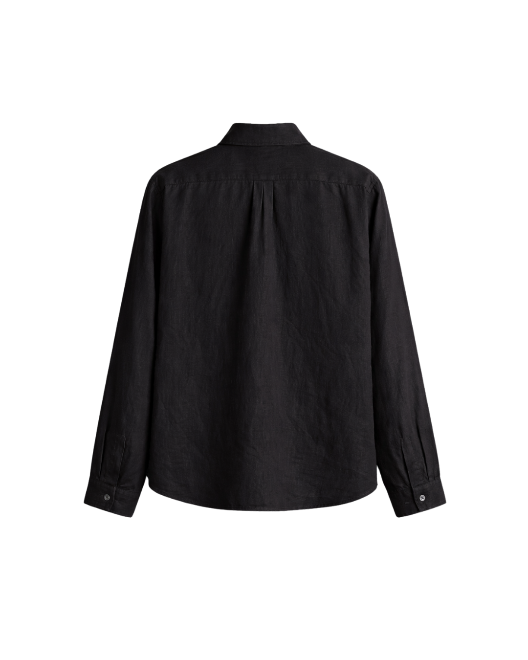 HASHWAY ARCHIVES CLASSIC LINEN SHIRT - BLACK