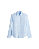 HASHWAY ARCHIVES LINEN EMBROIDERED SHIRT - SKY BLUE