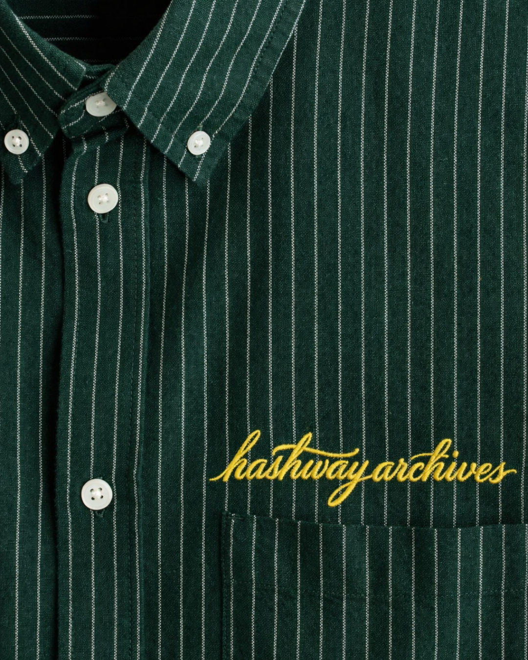 HASHWAY ARCHIVES OXFORD SHIRT - GREEN