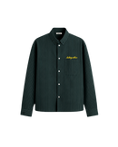 HASHWAY ARCHIVES OXFORD EMBROIDERED STRIPED SHIRT - GREEN