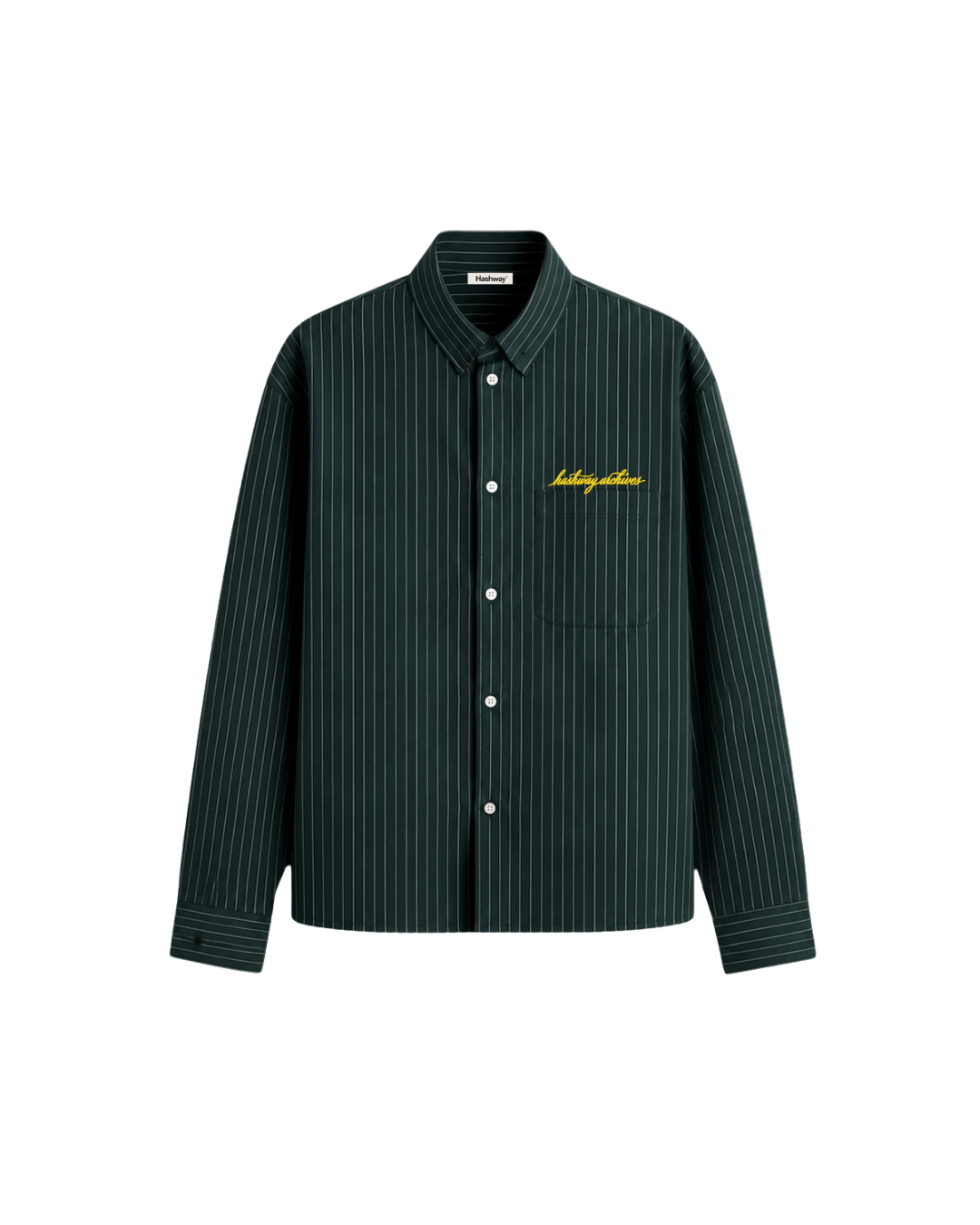 HASHWAY ARCHIVES STRIPED SHIRT- GREEN