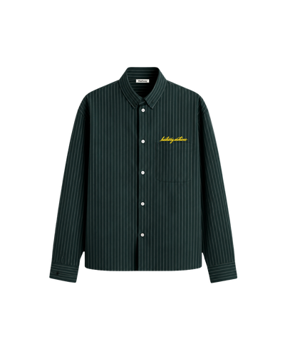 HASHWAY ARCHIVES STRIPED SHIRT- GREEN