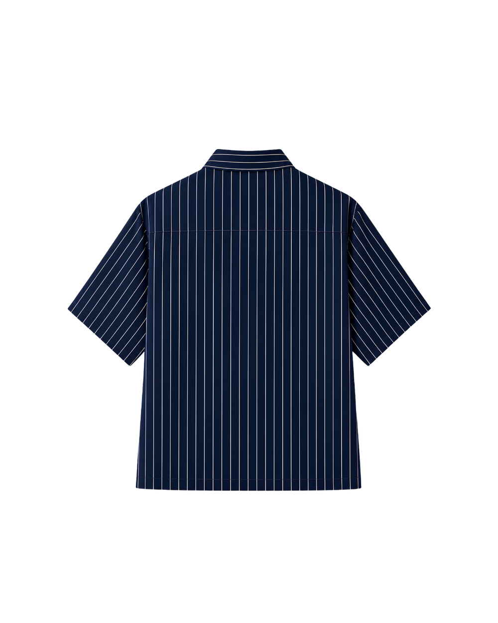 HASHWAY ARCHIVES EMBROIDERED FLORAL SHIRT - NAVY