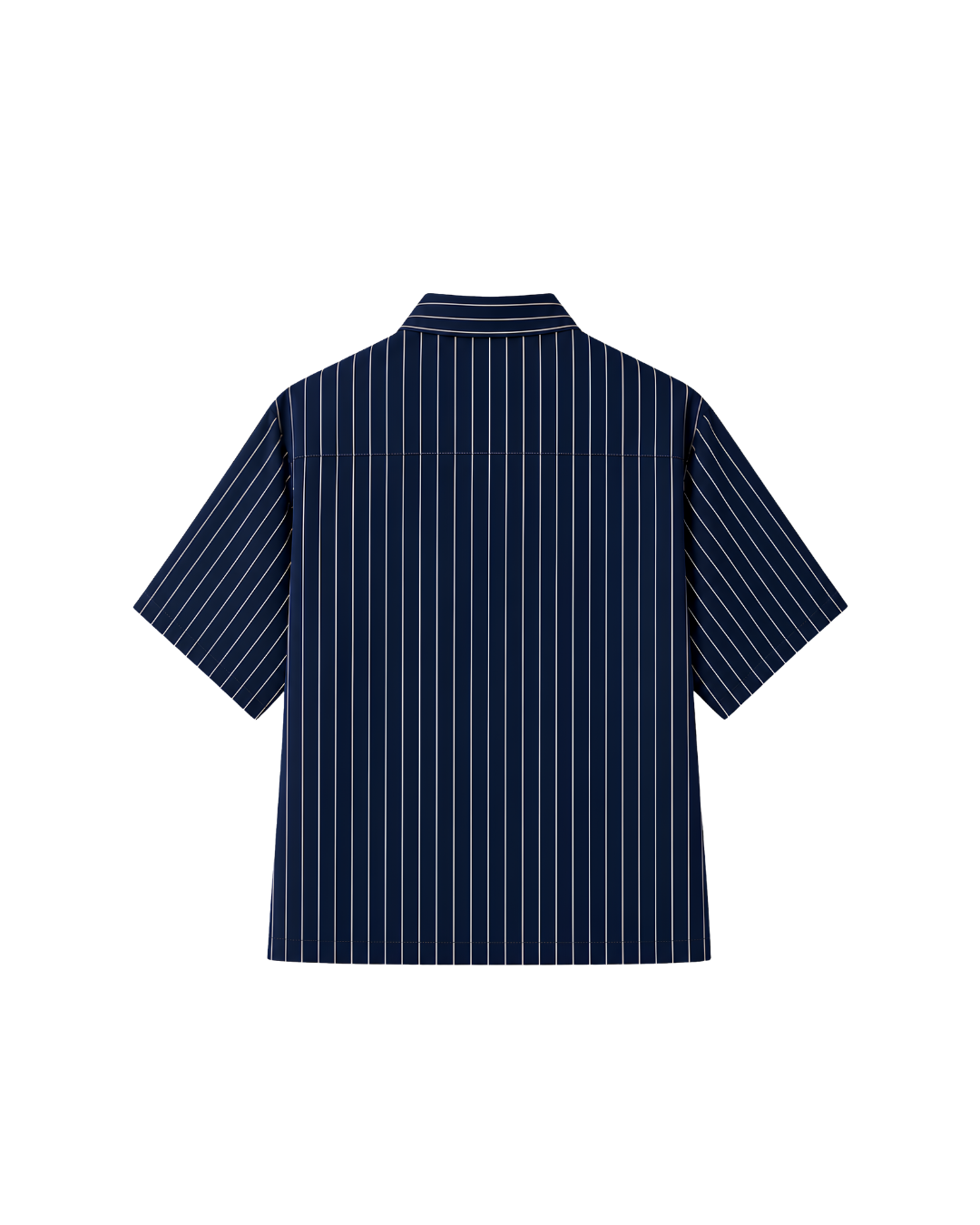 HASHWAY ARCHIVES EMBROIDERED FLORAL SHIRT - NAVY