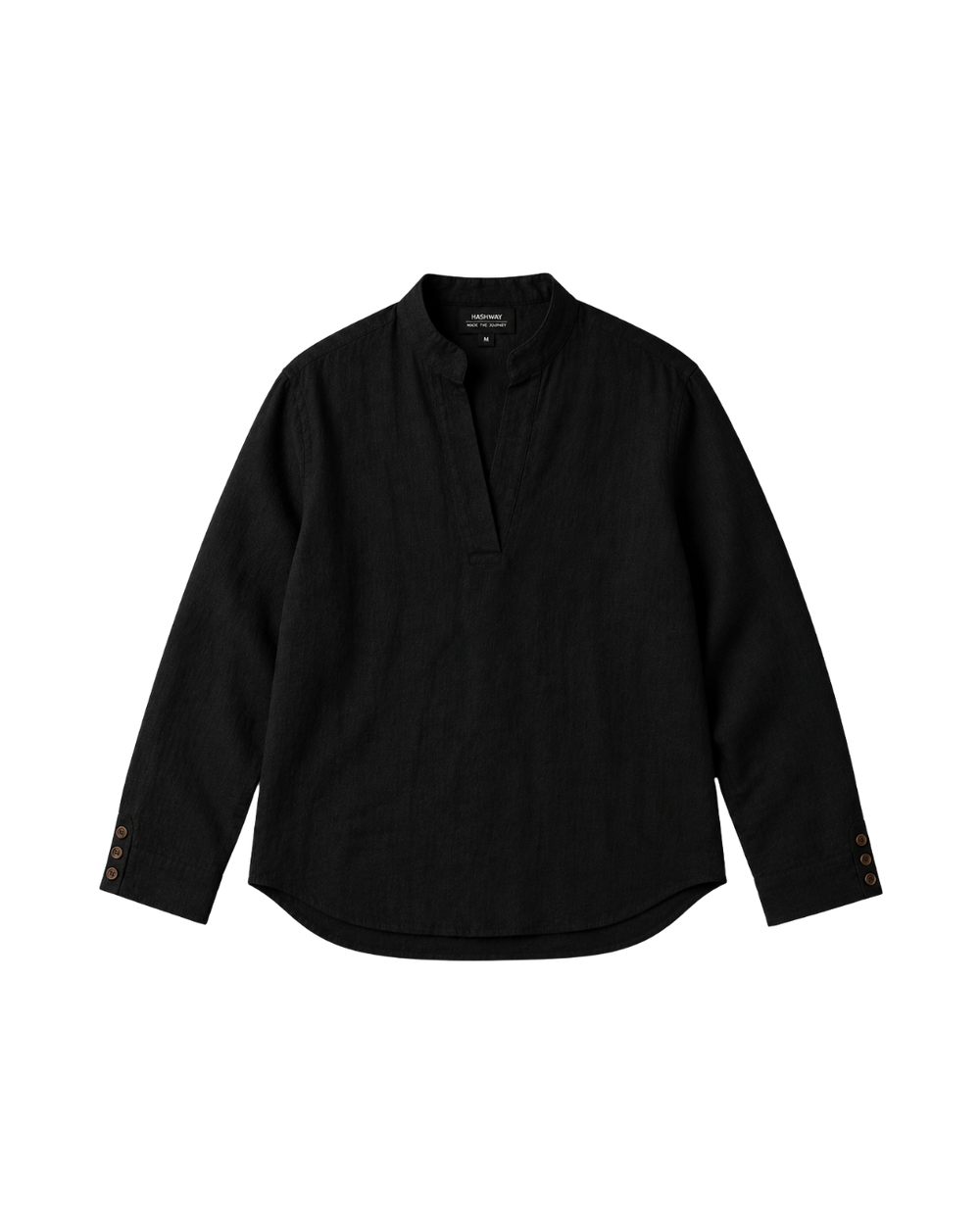 LA PIEGA NERO LINEN SHIRT - BLACK