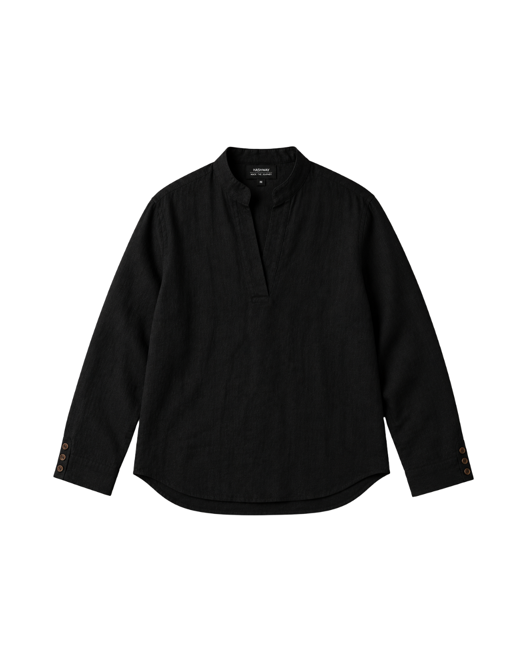 LA PIEGA NERO LINEN SHIRT - BLACK