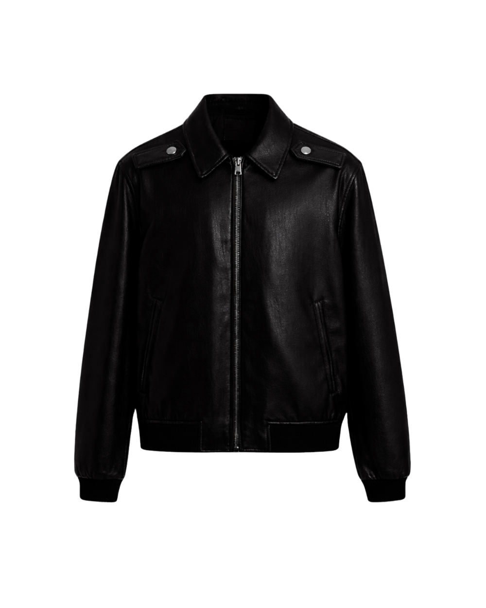 HASHWAY BLACK VEGAN LEATHER JACKET - LIMITED EDITION