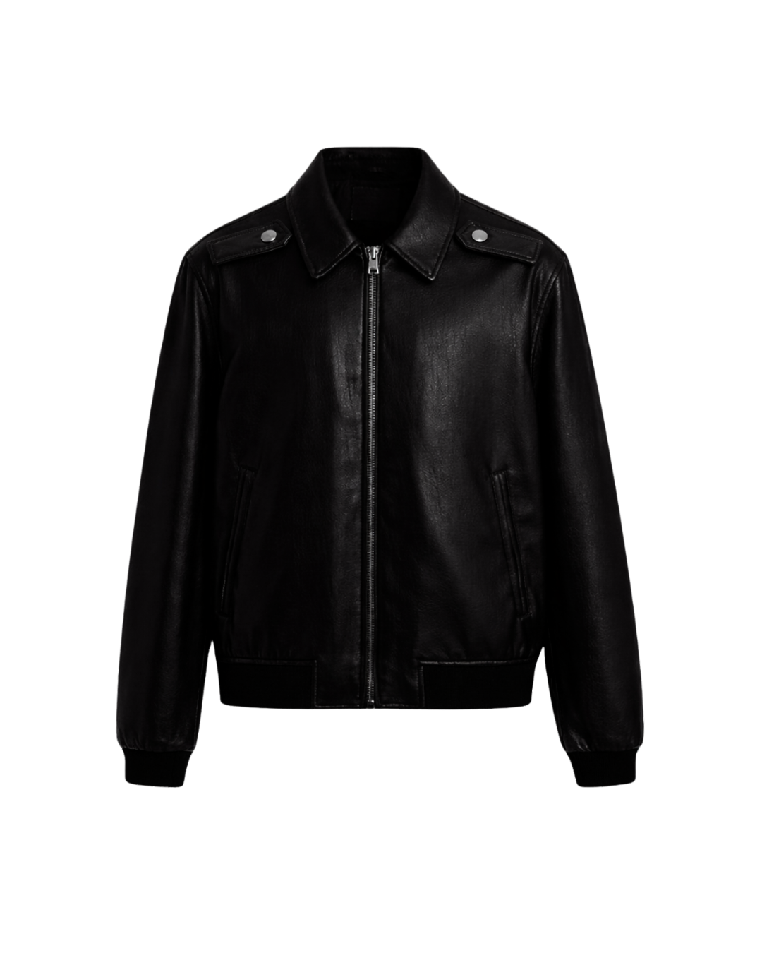 HASHWAY BLACK VEGAN LEATHER JACKET - LIMITED EDITION