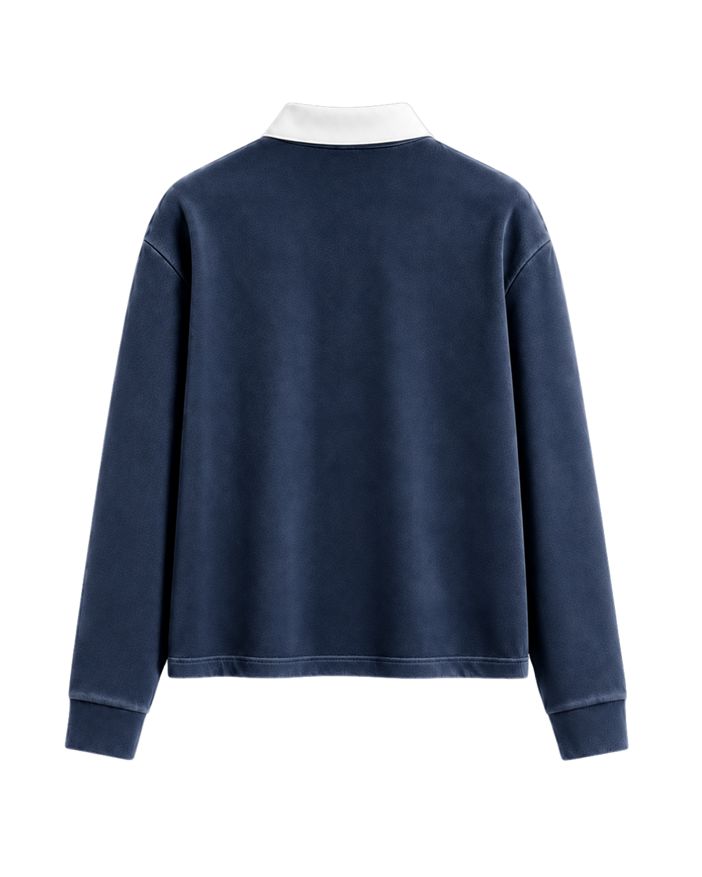 HASHWAY LONG SLEEVE POLO TEE - FADED NAVY