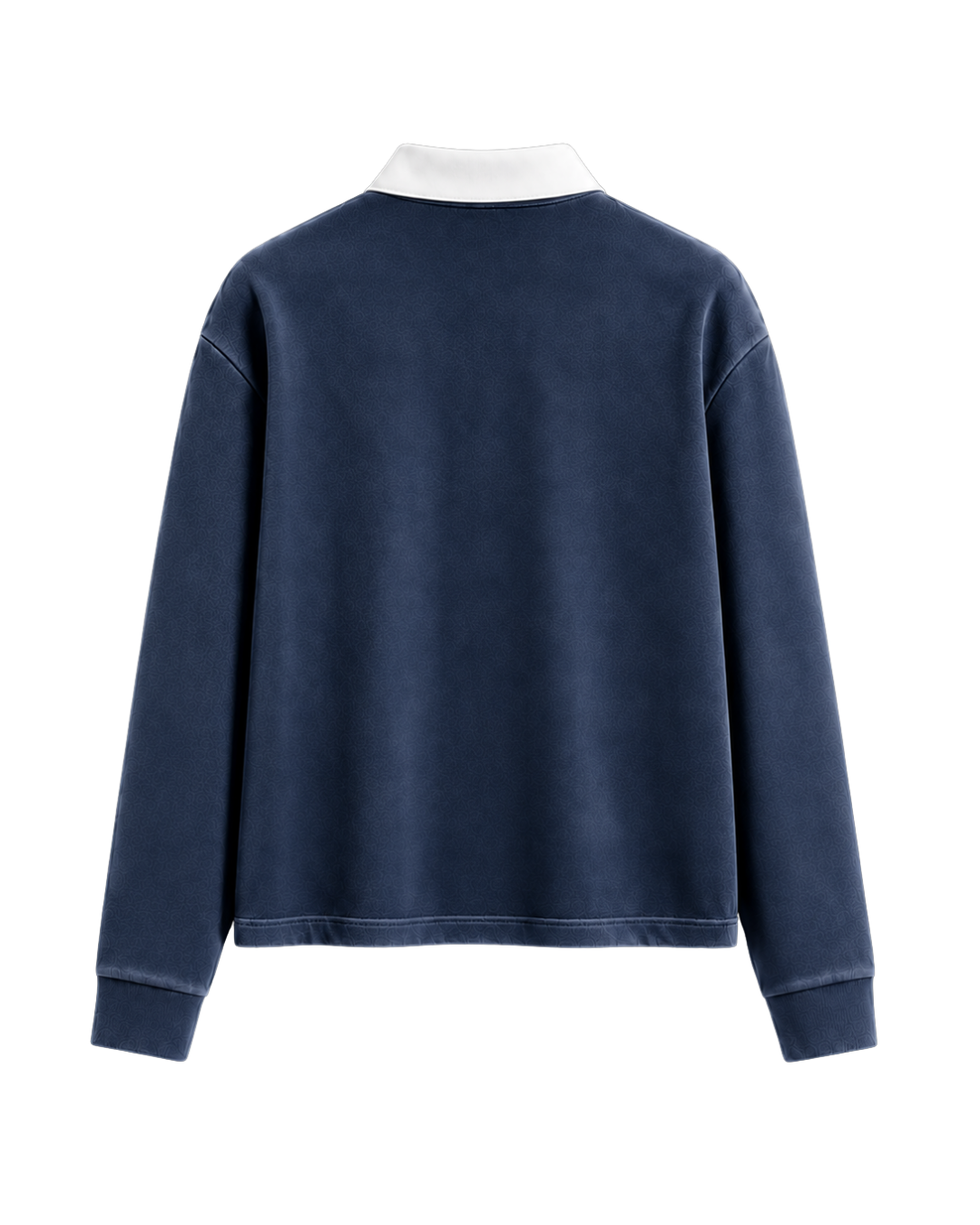 HASHWAY LONG SLEEVE POLO TEE - FADED NAVY