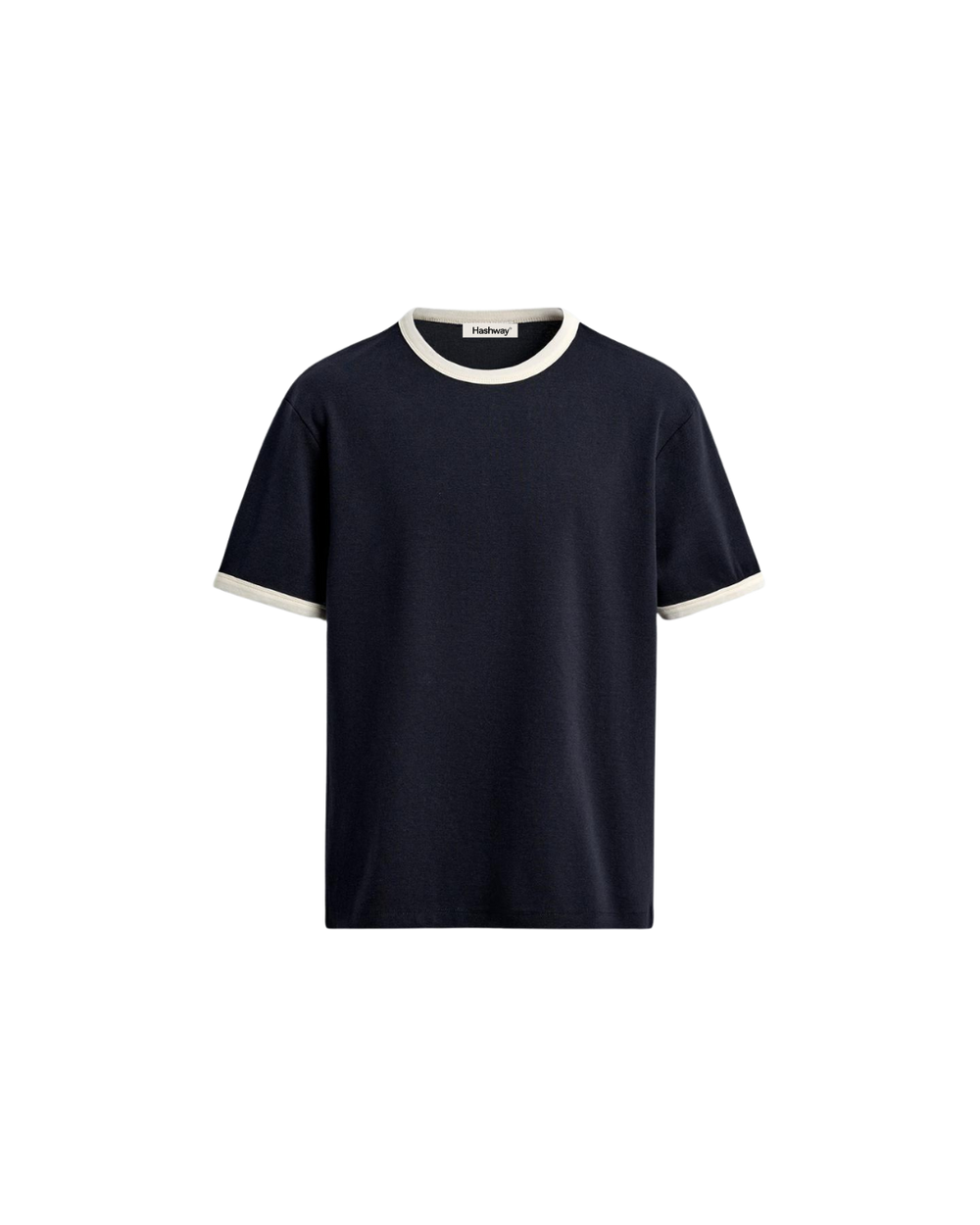 HASHWAY BASIC RINGER TEE - NAVY BLUE