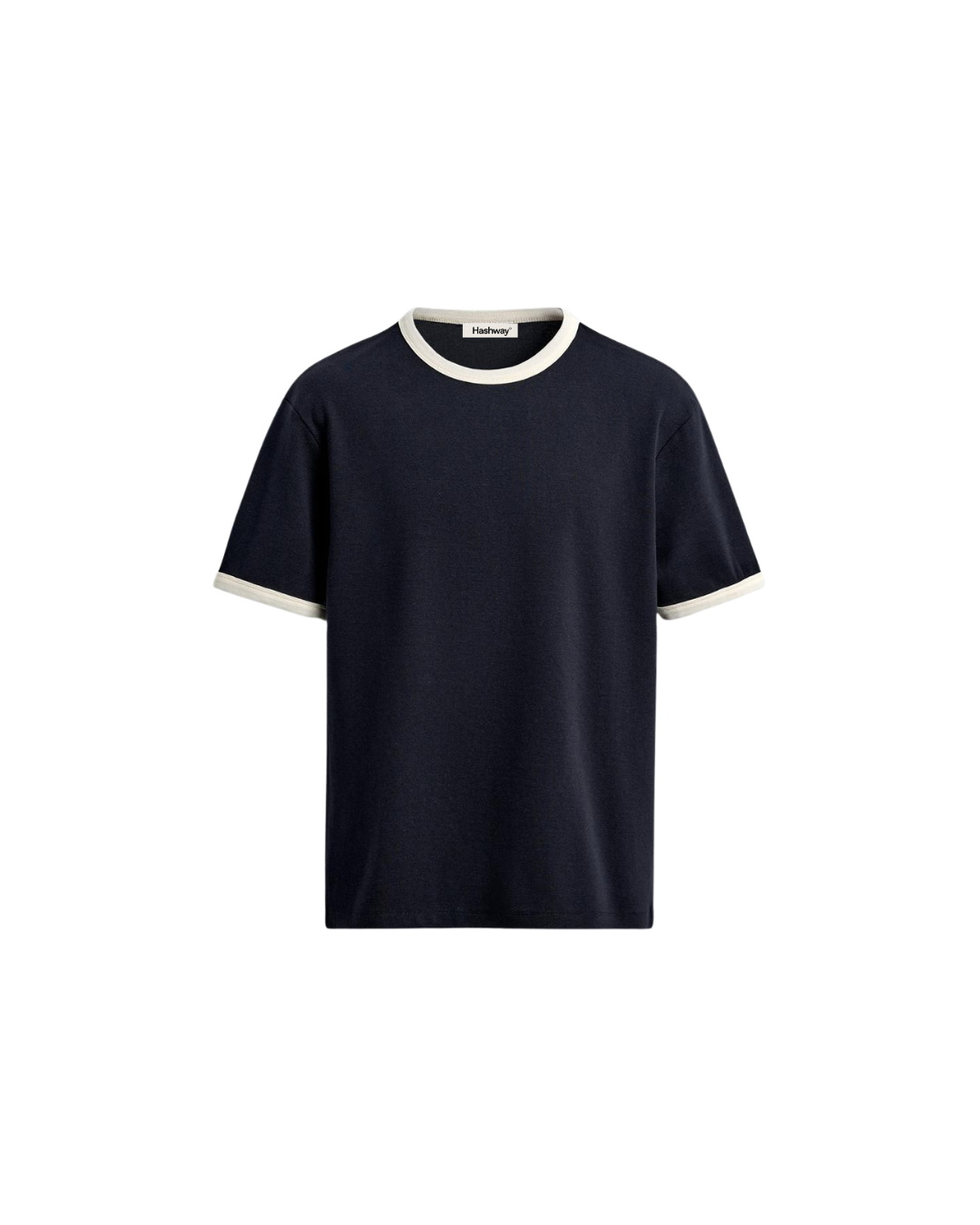 HASHWAY BASIC RINGER TEE - NAVY BLUE