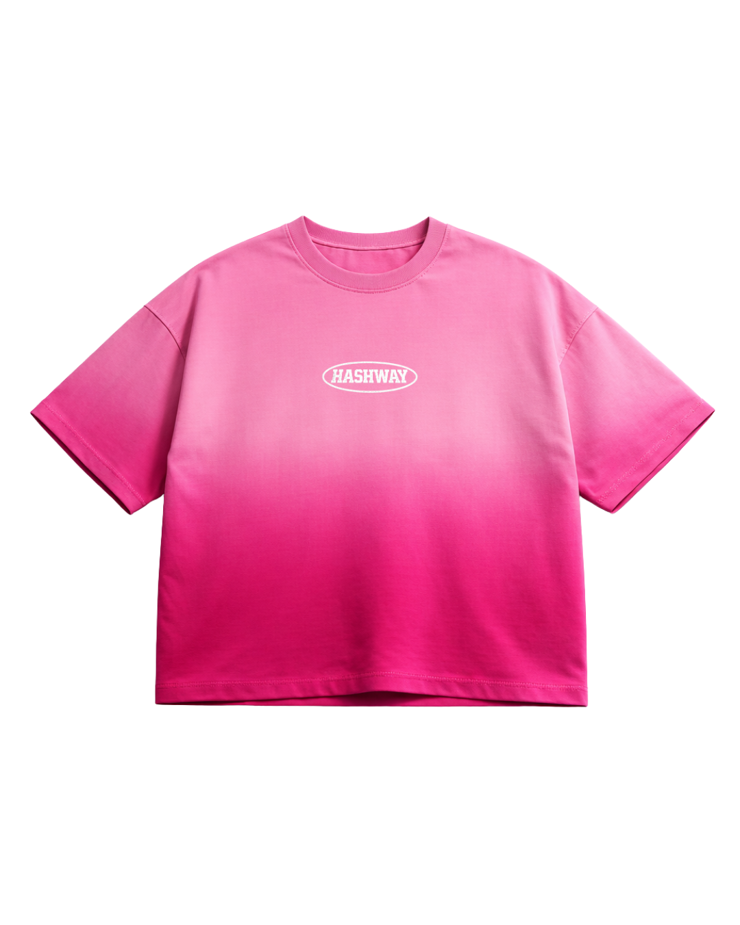 BASIC PINK OMBRE WASH T-SHIRT