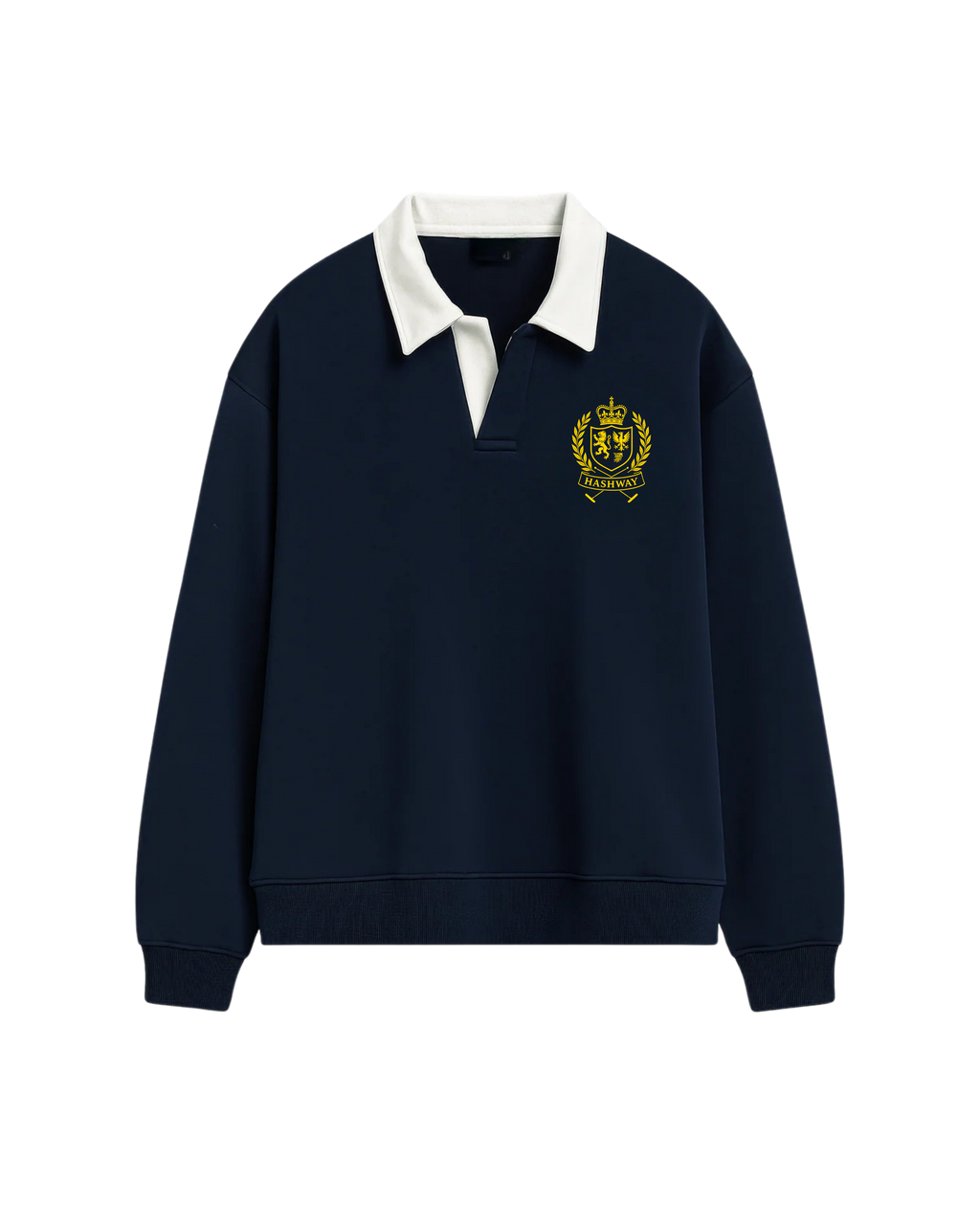 HASHWAY YELLOW MONARCH POLO SWEATSHIRT