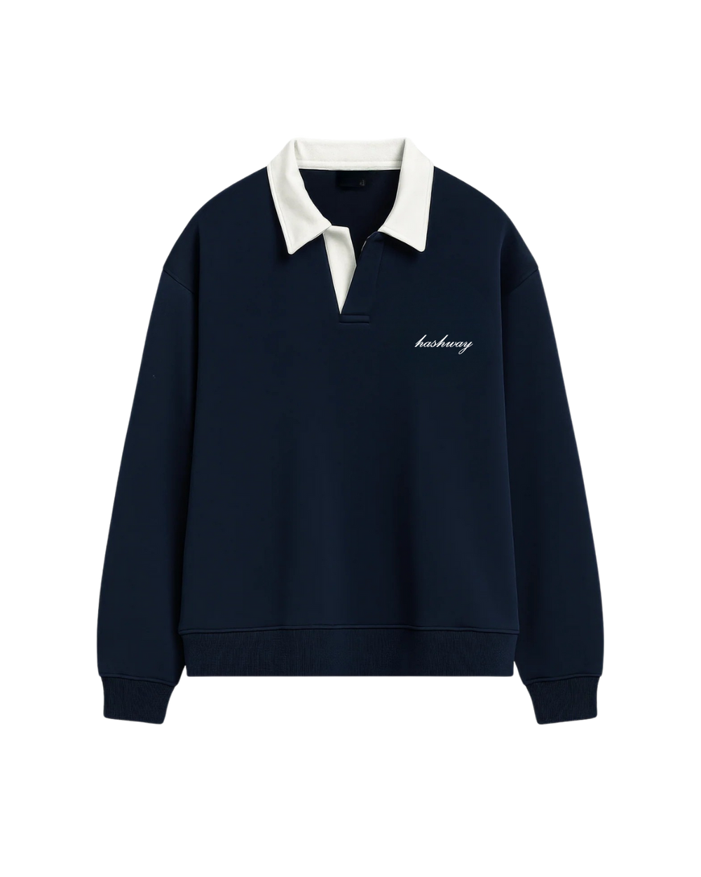 HASHWAY CLASSIC POLO SWEATSHIRT - NAVY