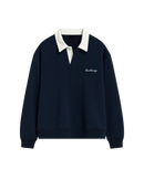 HASHWAY CLASSIC POLO SWEATSHIRT - NAVY