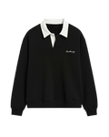 HASHWAY CLASSIC POLO SWEATSHIRT - BLACK