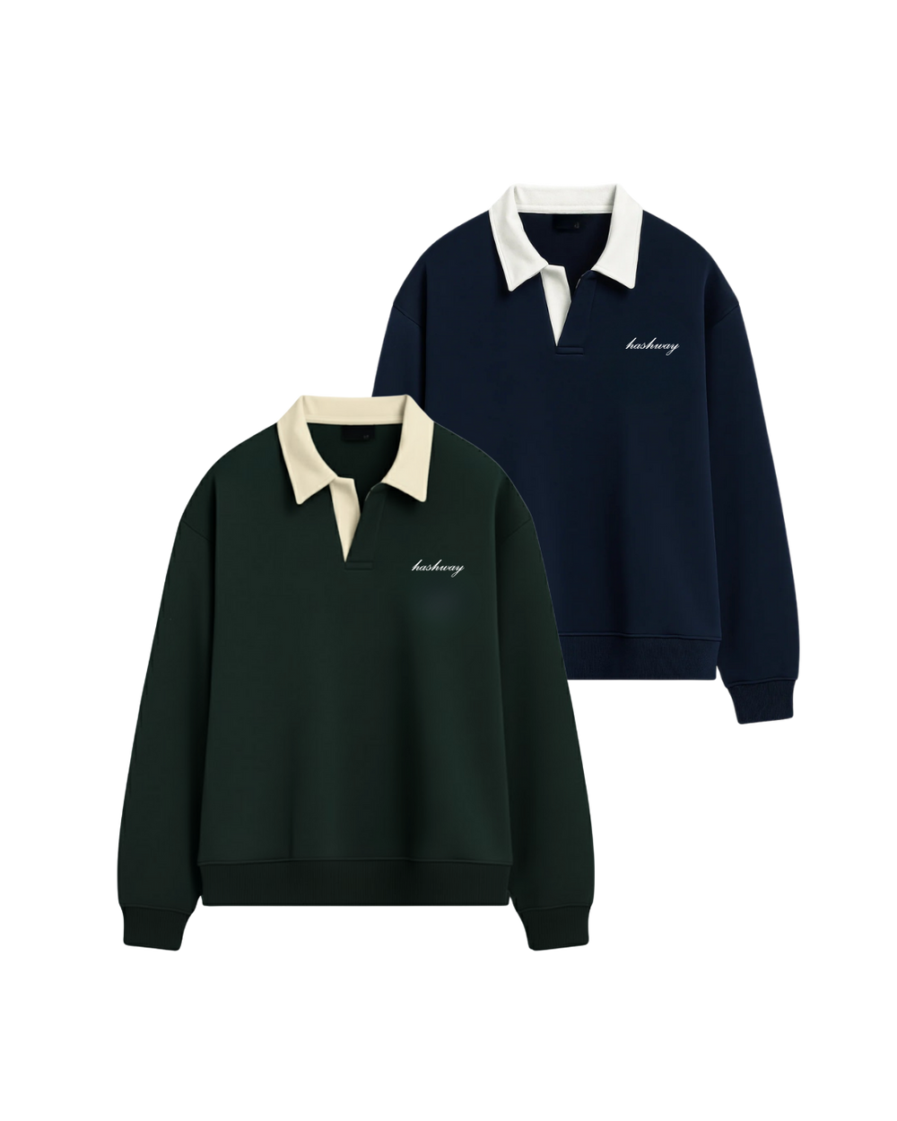 HASHWAY CLASSIC POLO SWEATSHIRTS DUO