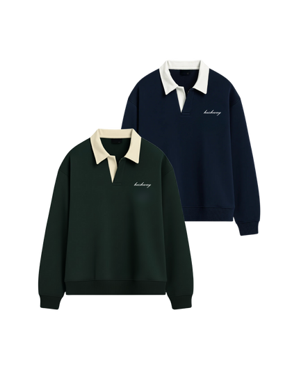 HASHWAY CLASSIC POLO SWEATSHIRTS DUO