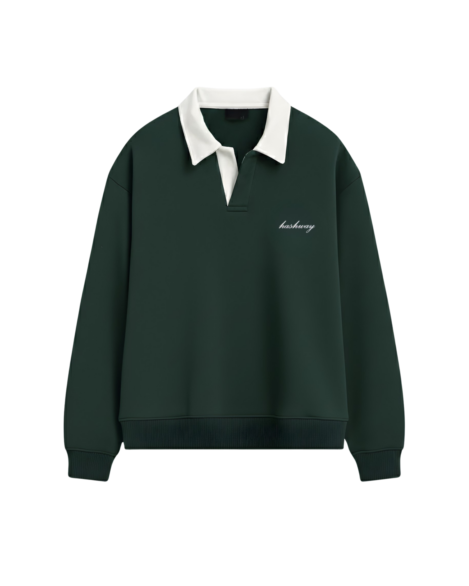 HASHWAY CLUB 22 POLO SWEATSHIRT - GREEN