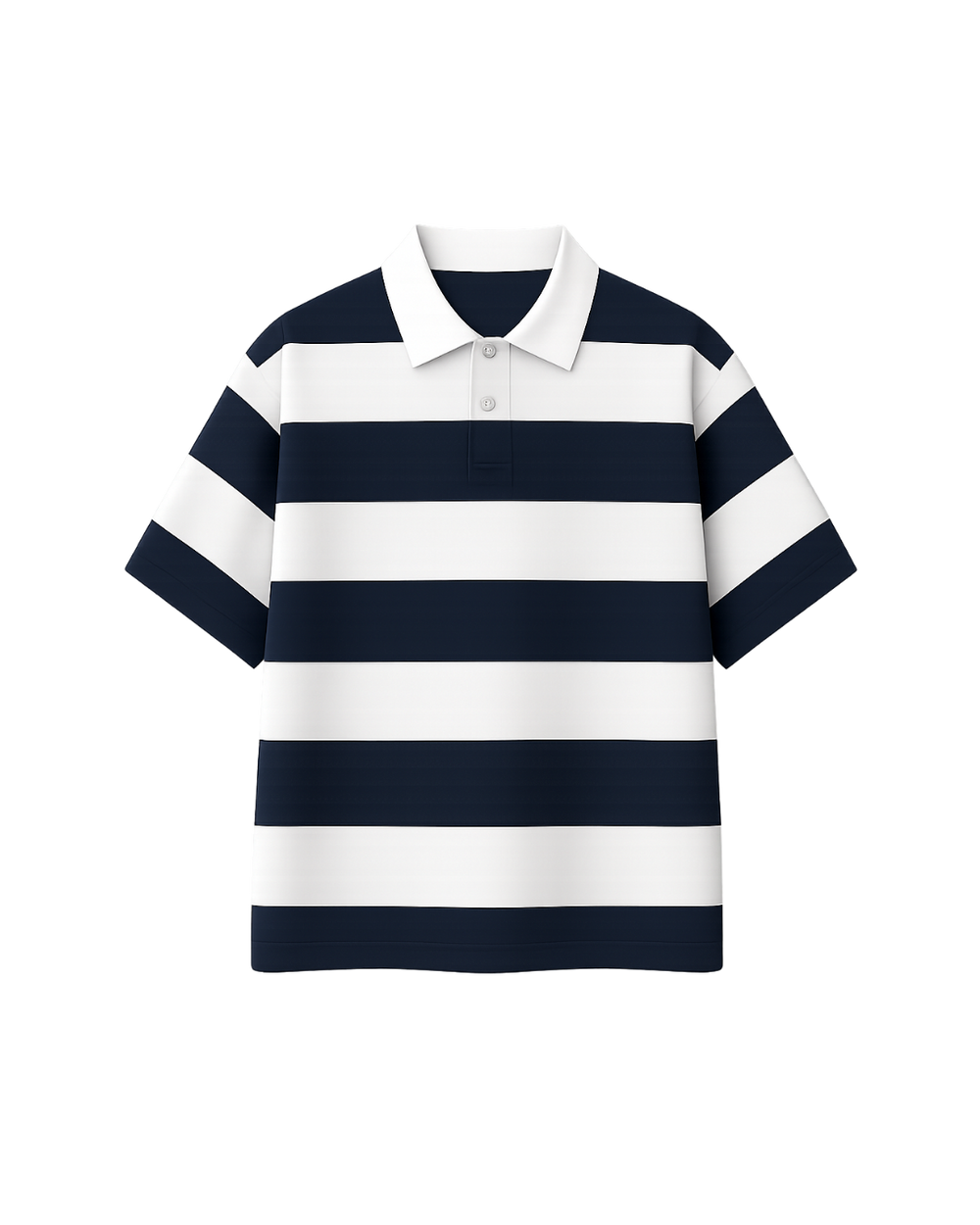 HASHWAY CLASSIC NAVY RUGBY POLO T-SHIRT