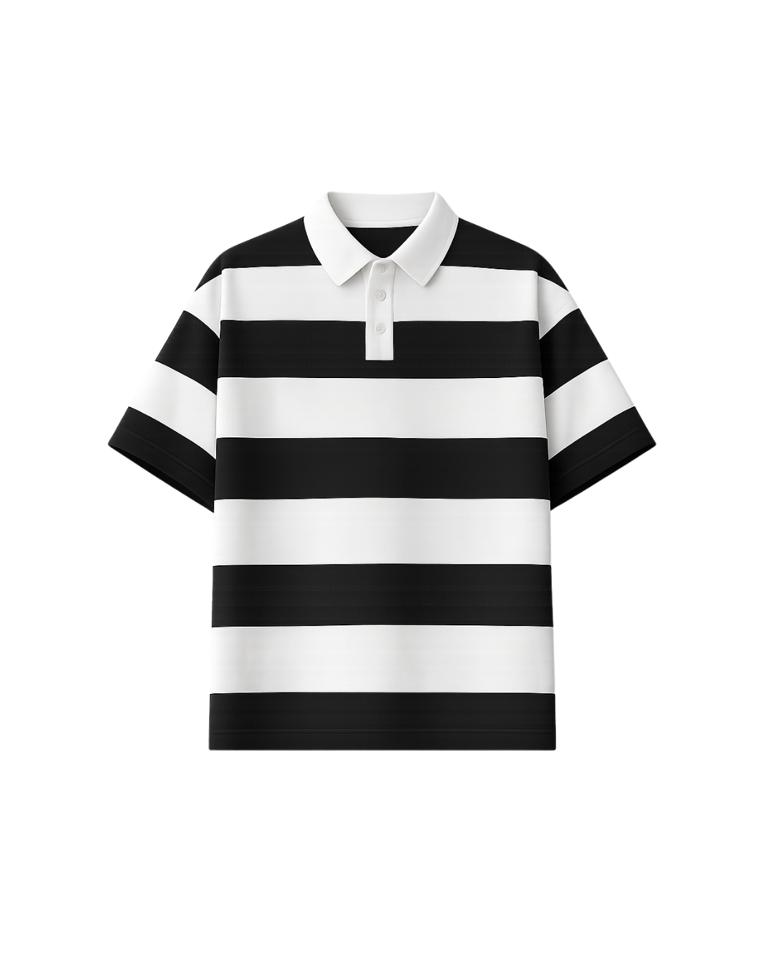 HASHWAY CLASSIC BLACK RUGBY POLO TEE