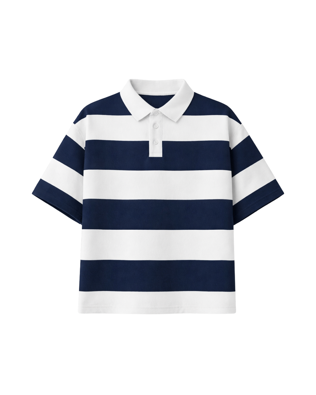 HASHWAY CLASSIC NAVY RUGBY POLO T-SHIRT
