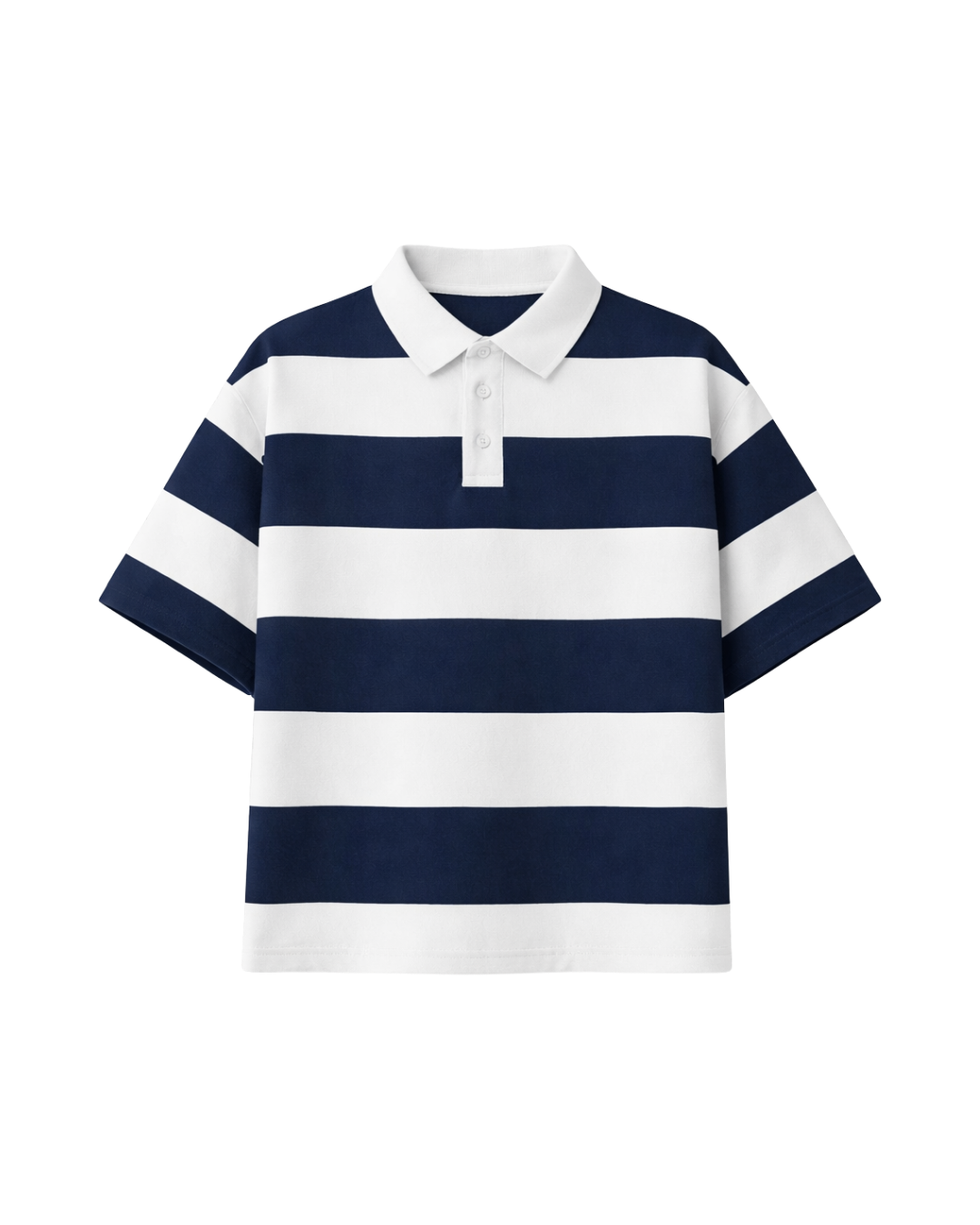 HASHWAY CLASSIC NAVY RUGBY POLO T-SHIRT